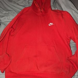 Nike men's red hoodie Medium